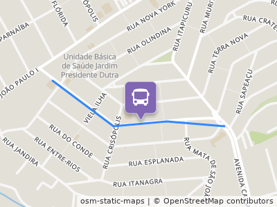 Mapa da parada