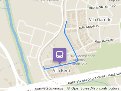 Mapa da parada
