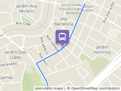 Mapa da parada