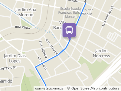 Mapa da parada
