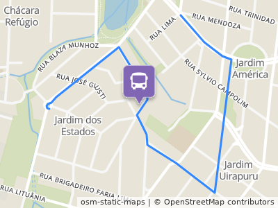 Mapa da parada