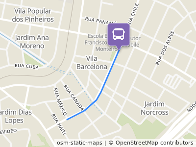 Mapa da parada