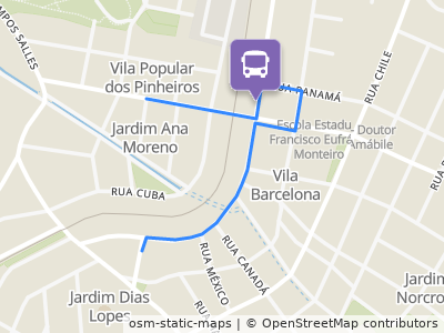 Mapa da parada