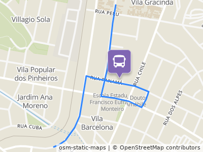 Mapa da parada