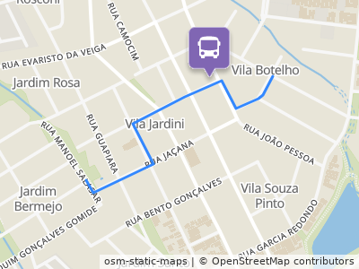Mapa da parada