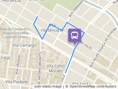 Mapa da parada