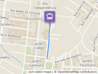 Mapa da parada