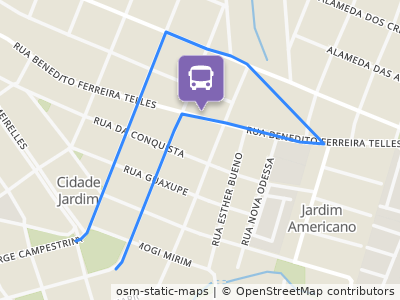 Mapa da parada