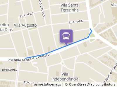 Mapa da parada