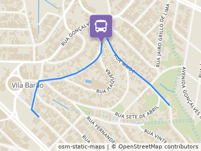 Mapa da parada