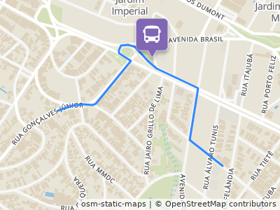 Mapa da parada