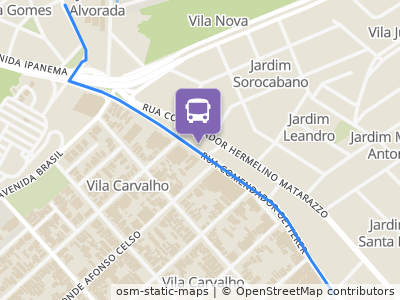 Mapa da parada