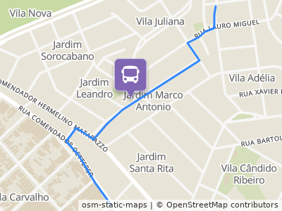 Mapa da parada