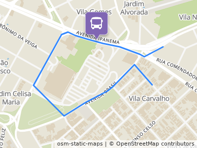 Mapa da parada