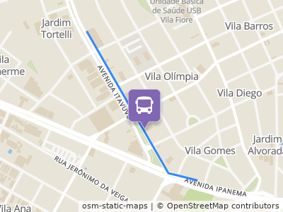 Mapa da parada