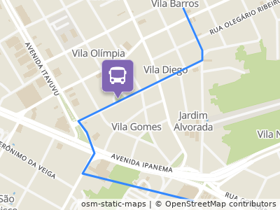 Mapa da parada