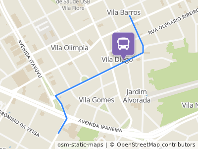 Mapa da parada