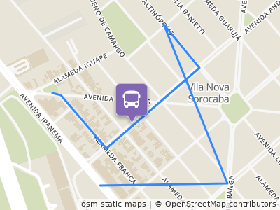 Mapa da parada