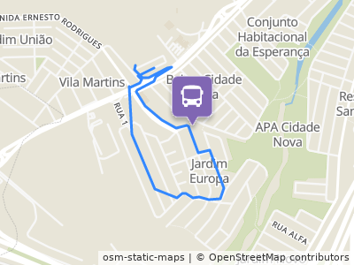 Mapa da parada