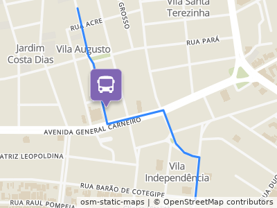 Mapa da parada