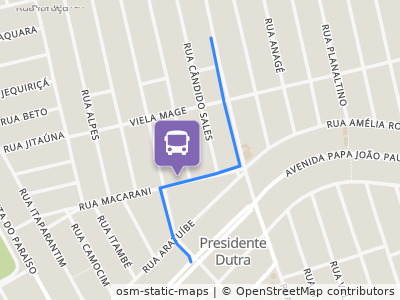 Mapa da parada