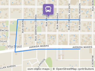 Mapa da parada