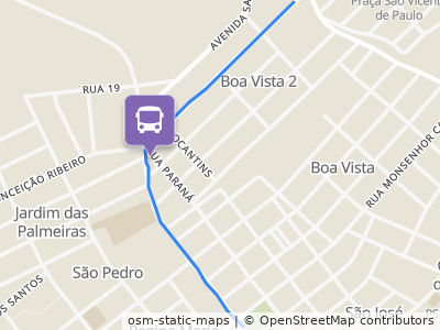 Mapa da parada