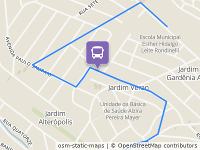 Mapa da parada