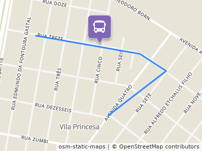 Mapa da parada