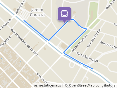 Mapa da parada