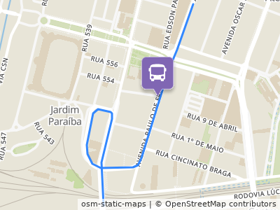 Mapa da parada