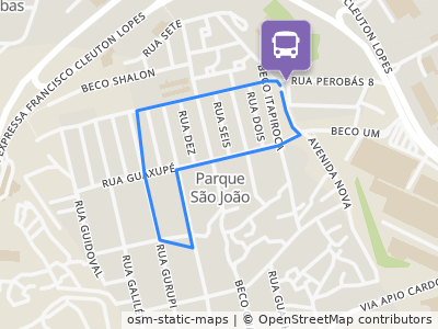 Mapa da parada
