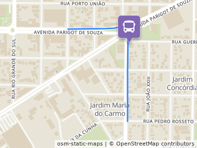 Mapa da parada
