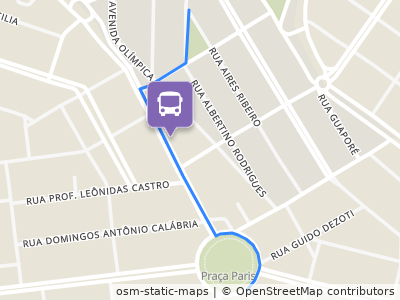 Mapa da parada
