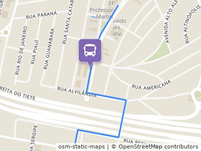 Mapa da parada