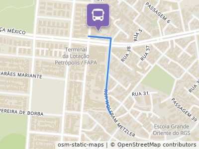 Mapa da parada