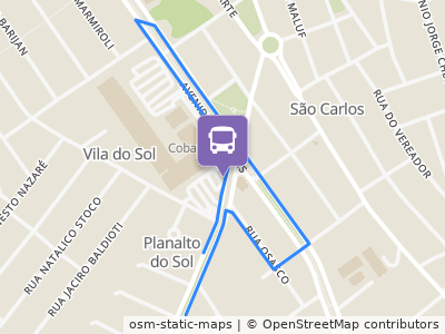 Mapa da parada