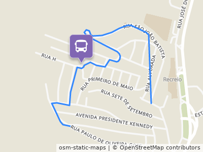 Mapa da parada