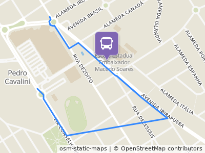 Mapa da parada