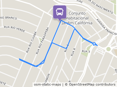 Mapa da parada