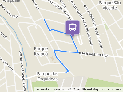 Mapa da parada