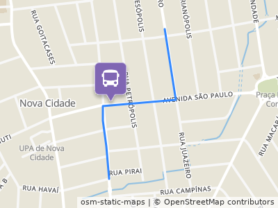 Mapa da parada