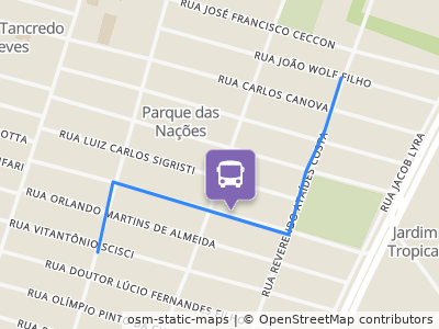 Mapa da parada