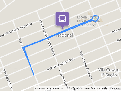 Mapa da parada