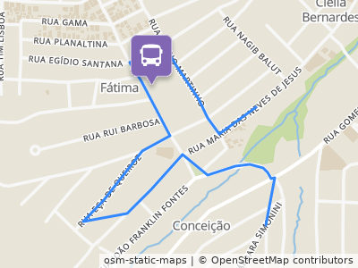 Mapa da parada