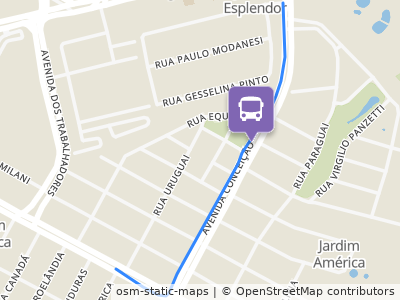 Mapa da parada