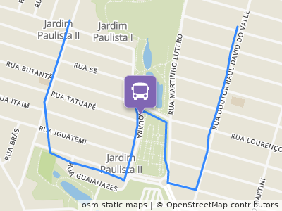 Mapa da parada