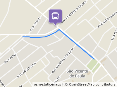 Mapa da parada