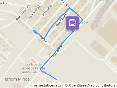 Mapa da parada