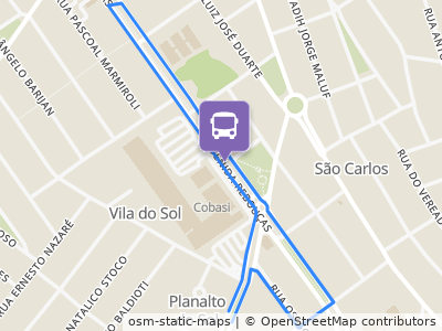 Mapa da parada